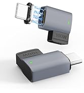 Tciogrxp USB C Magnetic Adapter 100W, Magnetic USB C Adapter with 11 Pins, 480Mbps Data Transfer,...
