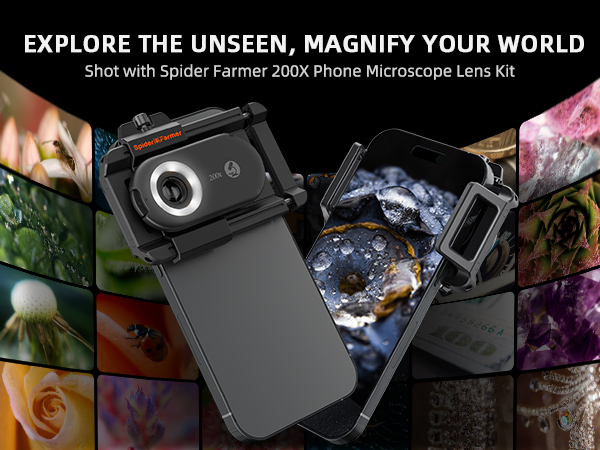 Spider Farmer 200X Phone Microscope Lens Kit
