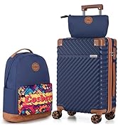 Cosbarn Carry On Luggage 22x14x9 Airline Approved, Hardside 20 Inch Carry on Suitcases with Wheel...