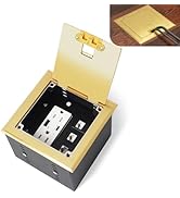 KYHSHJ Recessed Flat Hidden Socket Kit with 2 * 15A Receptacle,4.8A 1 USB-A Ports &1 USB-C Port+3...