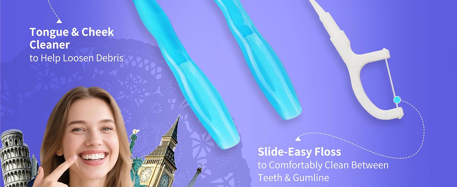 Newppon 40 Pack Mini Disposable Toothbrush