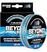 Beyond Braid Braided Fishing Line - Abrasion Resistant - No Stretch - Super Strong -Blue Camo, Mo...