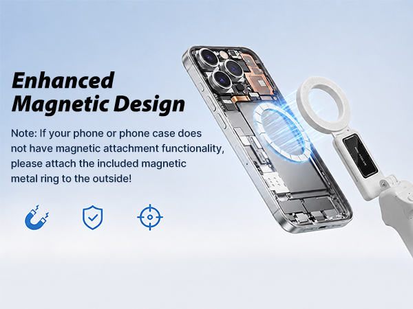 Magnetic Selfie Stick Tripod,Phone Camera Grip
