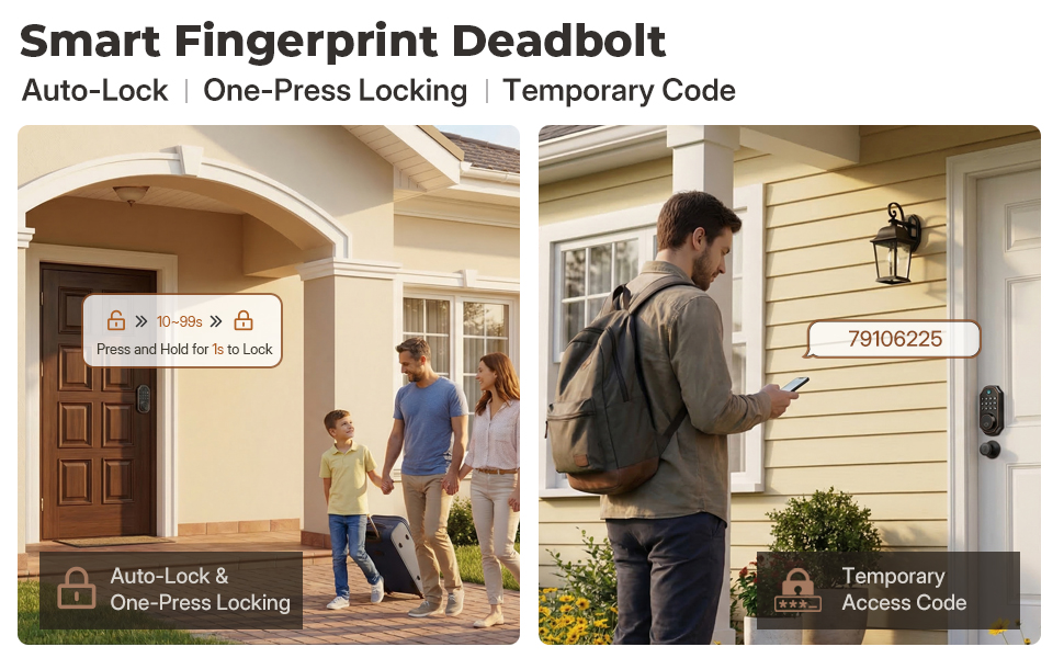Smart Fingerprint Deadbolt
