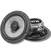 WDiYA Upgrade 6.5 Inch Car Speakers-Coaxial 2-Way Carbon Fiber Cone, 300W Peak Power, 4 Ohm, High...