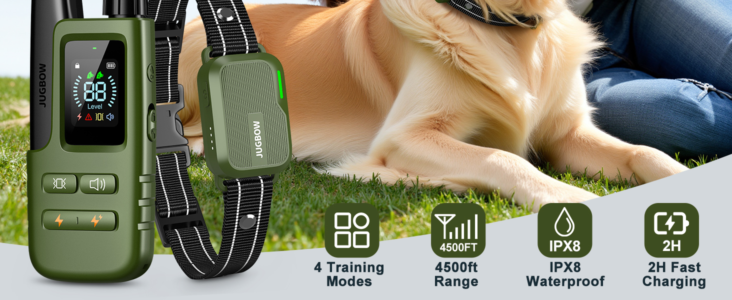 JUGBOW dog shock collar with remote control