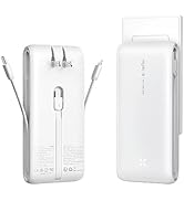 VIYISI Portable Charger with Built-in Cables and Wall Plug, 22.5W Fast Charging Phone Charger, 10...