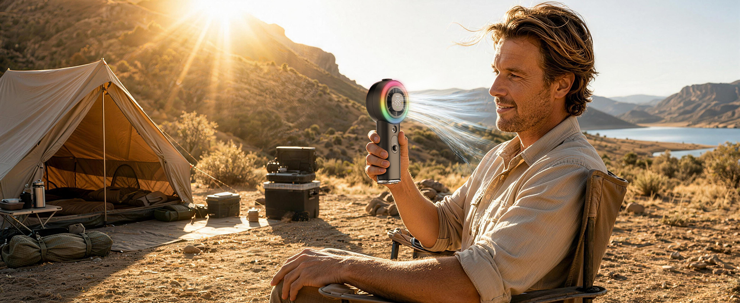 Portable Fan with Mist