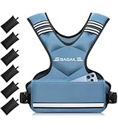 BAGAIL Adjustable Weighted Vest for Women &amp; Men, 4-10lb/12-18lb/20-32lb Weight Vest for Home Work...