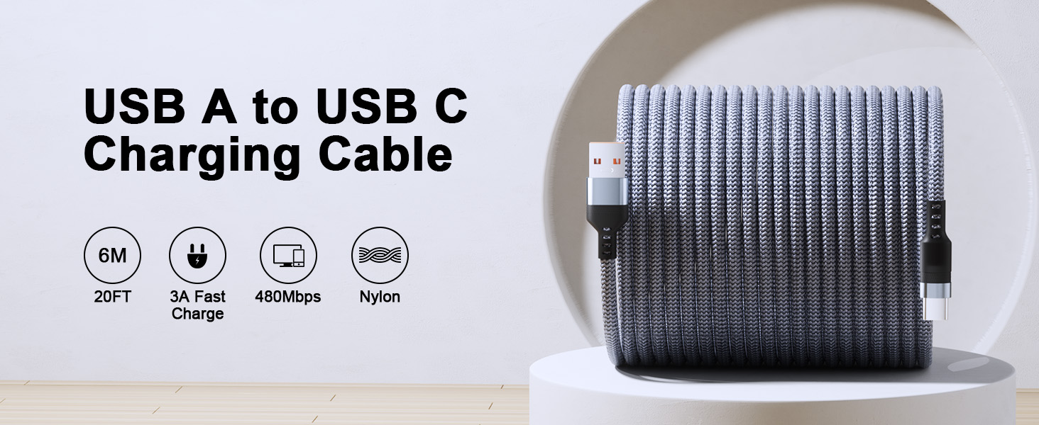 20FT USB C Cable