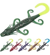 Lizard-Baits-Soft-Plastic-Worms-Lizard-Fishing-Lure for Bass Fishing Salamander Lure 6 Inch kit