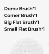 kHelfer Brush Head 4 Pack, 4 Pcs Replacement Brushes forKH8 Serious Spin Scrubber, Cordless Spin
