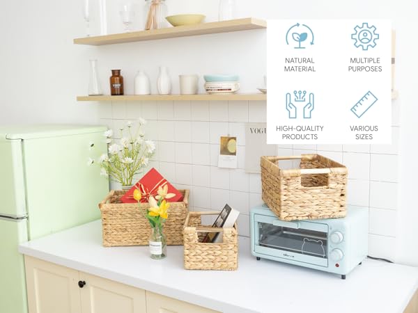 natural basket collection are various size 