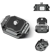 FALCAM Multi-Hole F38 Quick Release Plate,38mm Camera Mounting Adapter w 1/4" to 3/8" Screw Threa...
