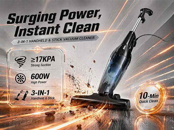 corded stick vacuum cleaner