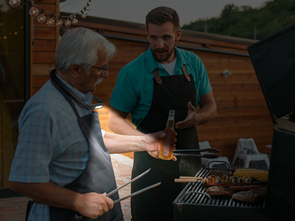 Grilling at night