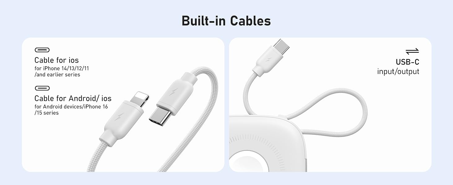 built-in cables