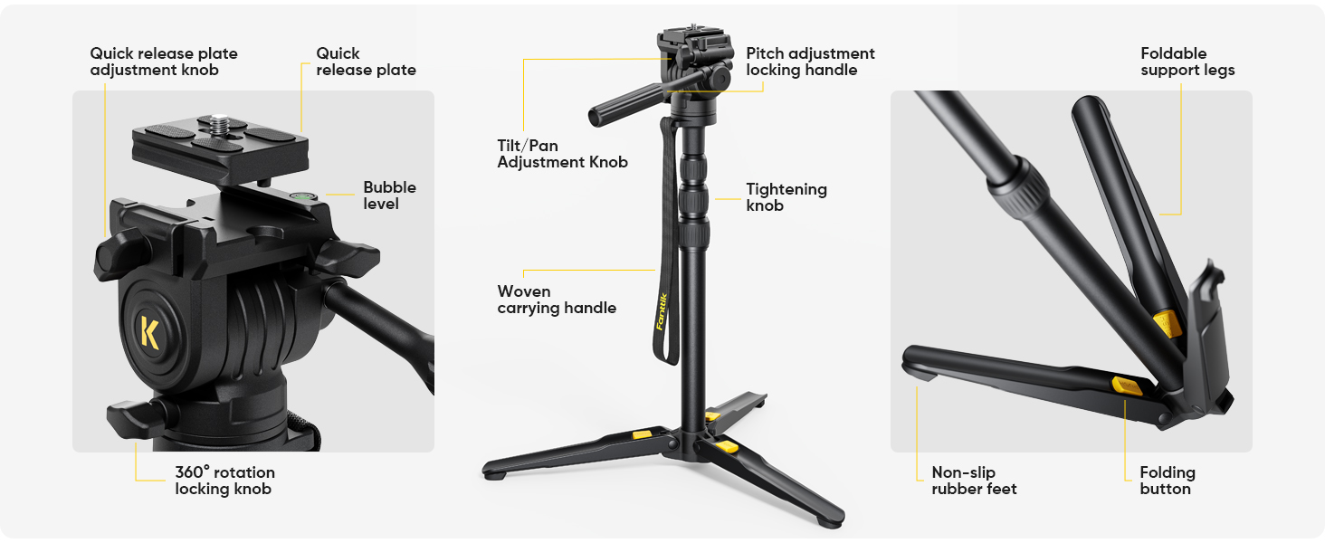 Fanttik DT10 PRO tripod