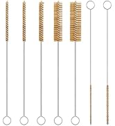 7-Pieces Brass Wire Bottle Brush Brass Pipe Cleaner, 12 Inch Long Wire Brushes for Cleaning Metal...