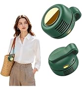 LIDEEYA Portable Clip-on Fan, Silent Bladeless Mini fan, 360° rotation 3-speed Modes Below 25 dec...