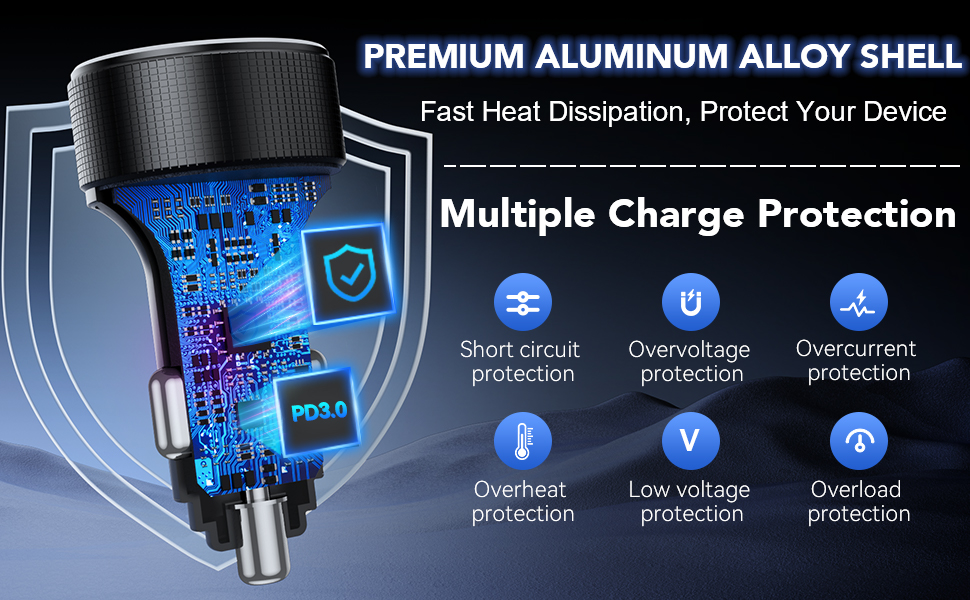 cigarette lighter charger, usb car charger adapter, car charger usb c fast charge