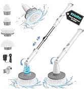 kHelfer Electric Spin Scrubber Kh8, 2023 New Cordless Shower Scrubber, 4 Replacement Head, 1.5H B...