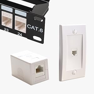 Cat 6 RJ45 Keystone Jack In-Line Coupler
