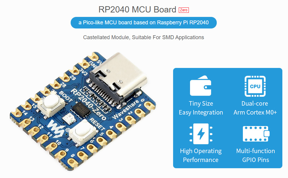 a Pico-like MCU board based on Raspberry Pi RP2040