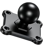 BRCOVAN 1'' Ball Mount Base with Aluminum Alloy 4-Hole AMPS Square Plate & 1'' TPU Ball Adapter C...