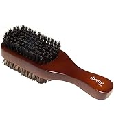 Diane Premium 100% Boar Bristle 2-Sided Club Brush for Men and Barbers, Medium and Firm Bristles ...
