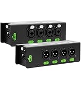 4 Channel 3 Pin DMX XLR Snake to Ethercon Cable Extender with 6.35mm Interfac,Over RJ45 Ethercon ...