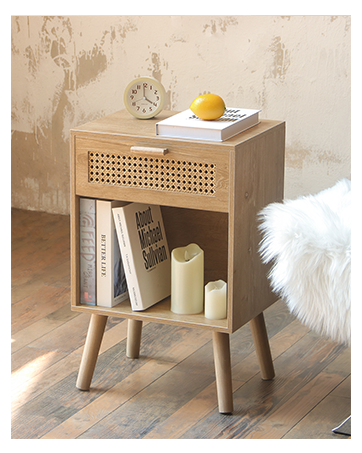 wood nightstand