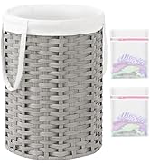 SETVSON Laundry Hamper Laundry Basket Round 19.0 Gal (72 L) Handwoven Rattan Laundry Basket, Larg...