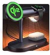 iVANKY 4 in 1 Qi2 Certified Wireless Charger Stand for iPhone 17, Night Light for MagSafe Chargin...