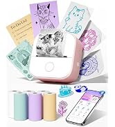 Memoking Sticker Printer Box - T02 AI Mini Printer Print Pod Portable Thermal Inkless Sticker Mak...