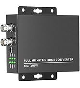 Wsdcam TVI to HDMI Converter Full HD 4K Converter, 1080p/720p/4K/8MP/5MP/4MP/3MP, BNC to HDMI Vid...