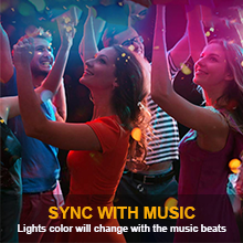 music sync led strip lights