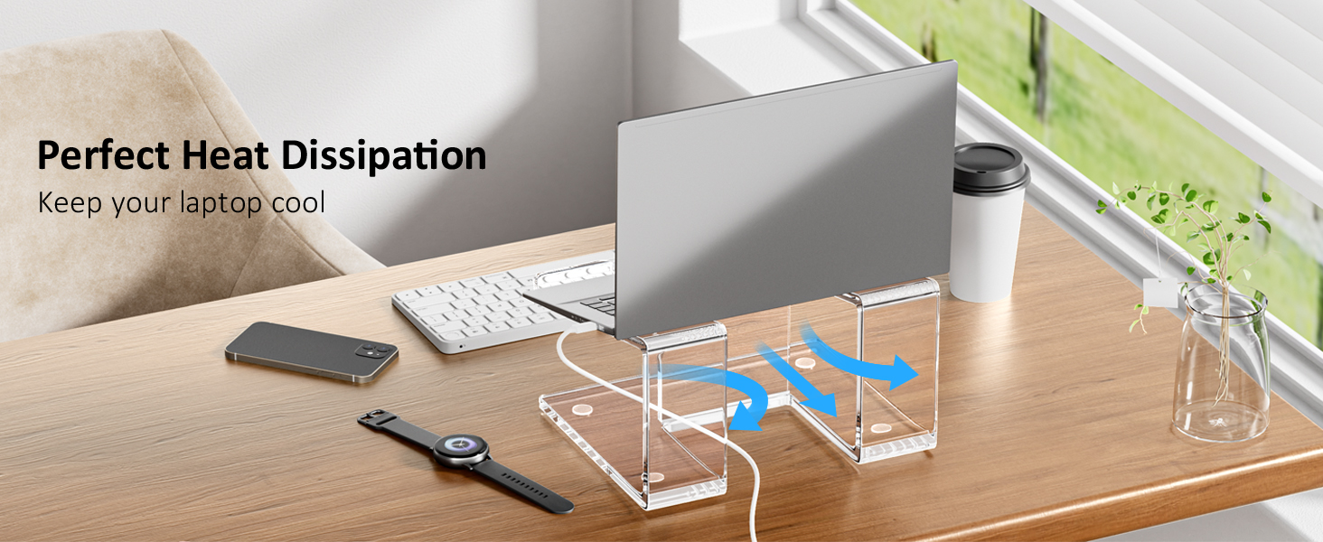 FUCDTEFC Acrylic Laptop Stand for Desk