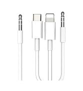 3in1 Car AUX Cable, 3.5mm HiFi Headset Audio Cord Car Stereo Aux Cable Compatible with All Kinds ...