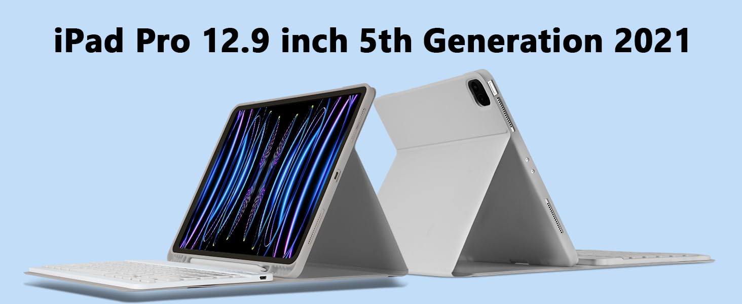 Keyboard Case for iPad Pro 12.9 inch (5th, 6th Generation) &amp; New Air 13 inch M2