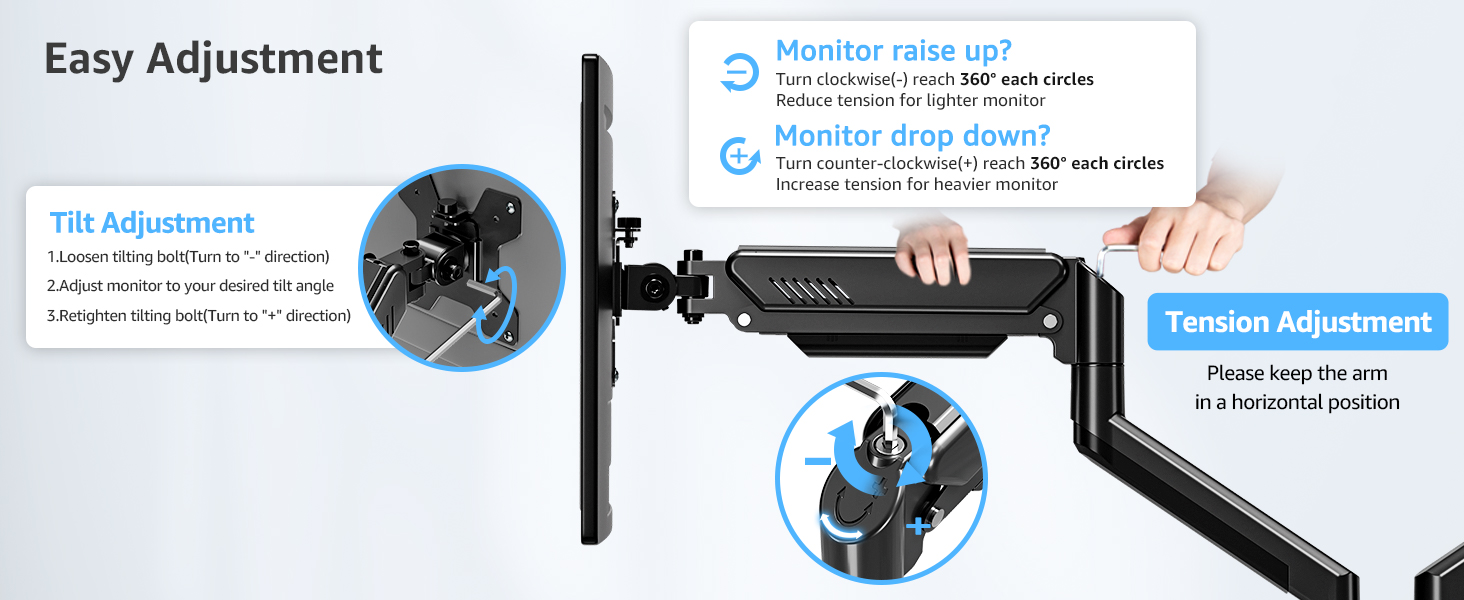 dual monitor arm