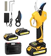 Electric Pruning Shears, Lopper 1.5-2In(50mm),2 * 2000mAh 21V Battery, Professional Cordless Prun...