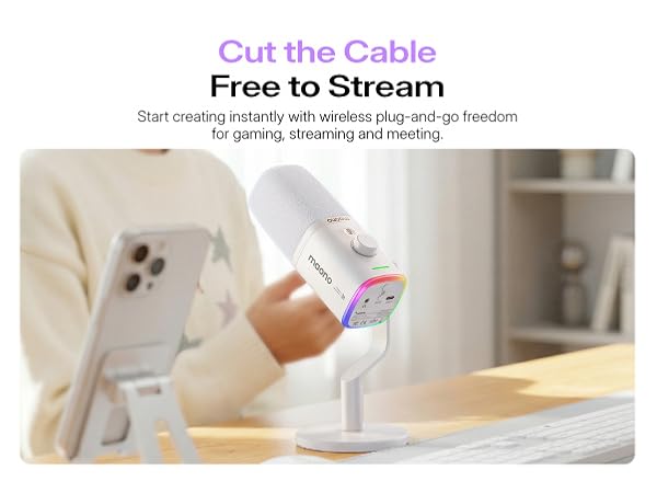 wireless microphone for gaming streaming