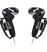 Controller Grips Cover for Oculus Quest 2,Anti-Throw Strap with Battery Opening,Extended Controll...