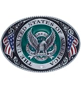 TYWestyles Belt Buckles for men women - Western Cowboy Belt Buckle American Flag and Eagle Belt B...
