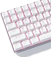 Womier Pudding Keycaps, PBT Shine Through Keycaps 165 Keys Set Custom Key caps Set OEM Profile, Univ...