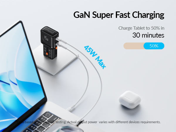 45W GaN Universal Wall Charger