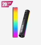 ULANZI B15RGB Magnetic RGB Light Wand, Handheld LED Video Light Stick with Diffuser, 3300mAh 1800...