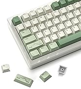 dagaladoo Matcha Green Keycaps PBT,dye Sublimation keycaps 60% 65% 100%, Spring Tea Custom Keycap...