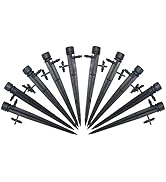 CTKcom Adjustable 360 Degree Water Flow Irrigation Drippers on Stake Emitter Drip System,Pack of 50